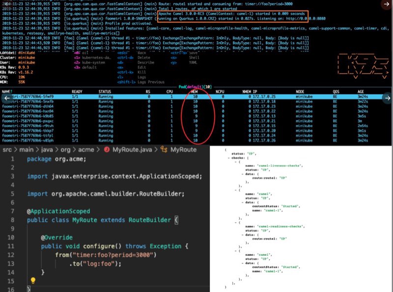 Camel 3 Quarkus native compiled